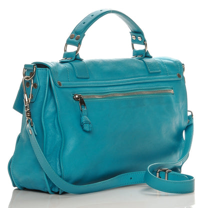 Proenza Schouler Lambskin Medium PS1 Satchel Turquoise 3 of 8