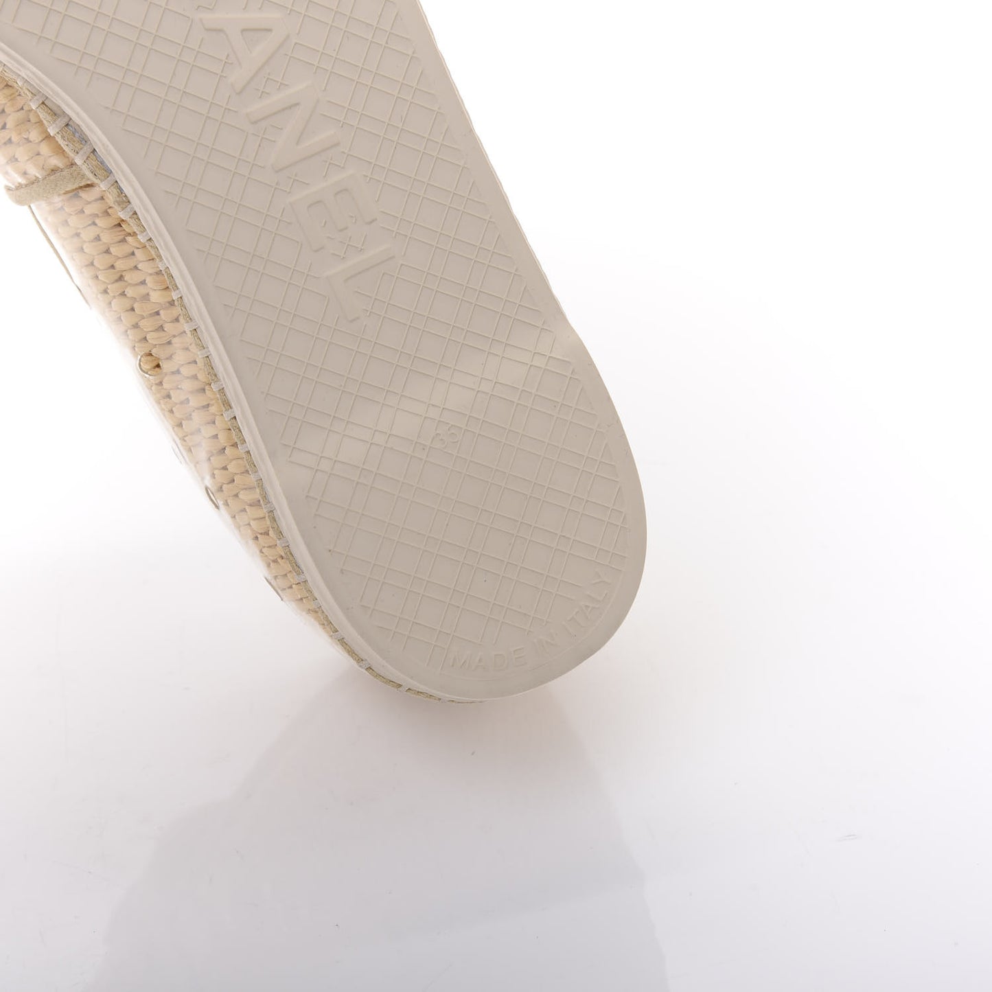 PVC Raffia CC Espadrilles 35 Beige