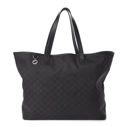 Gucci Nylon Monogram Large Tote Black 1 of 11