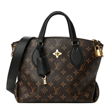 Louis Vuitton Monogram Flower Zipped Tote PM Black 1 of 12