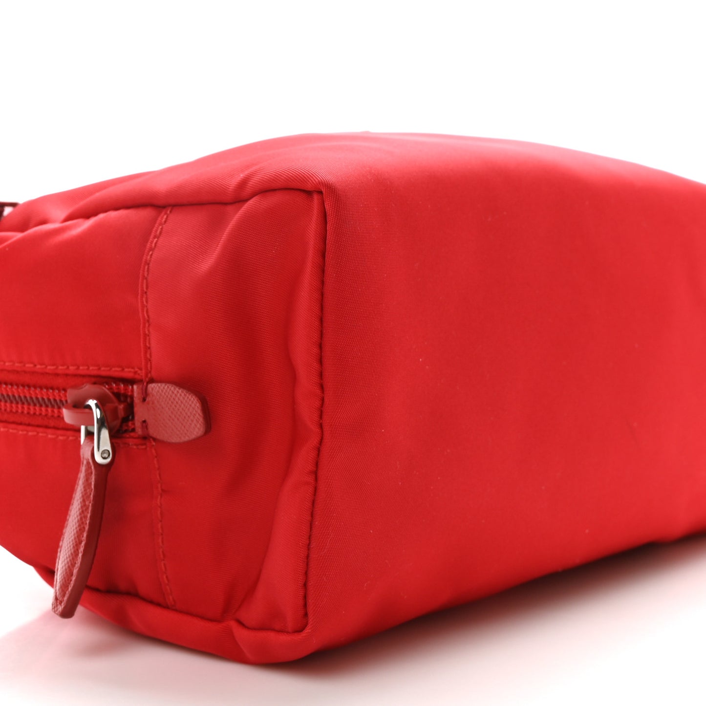 Tessuto Nylon Vela Cosmetic Pouch Rosso