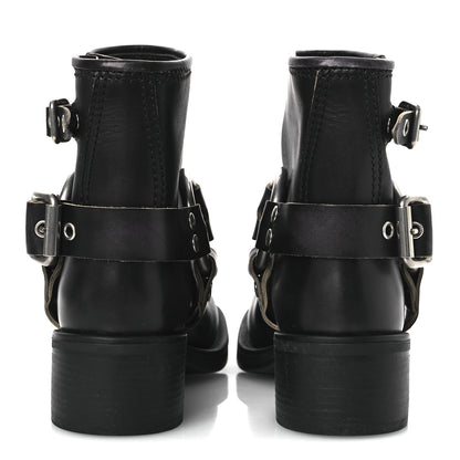 Miu Miu Calfskin Harness Engineer Boots 35 Black 6 of 14