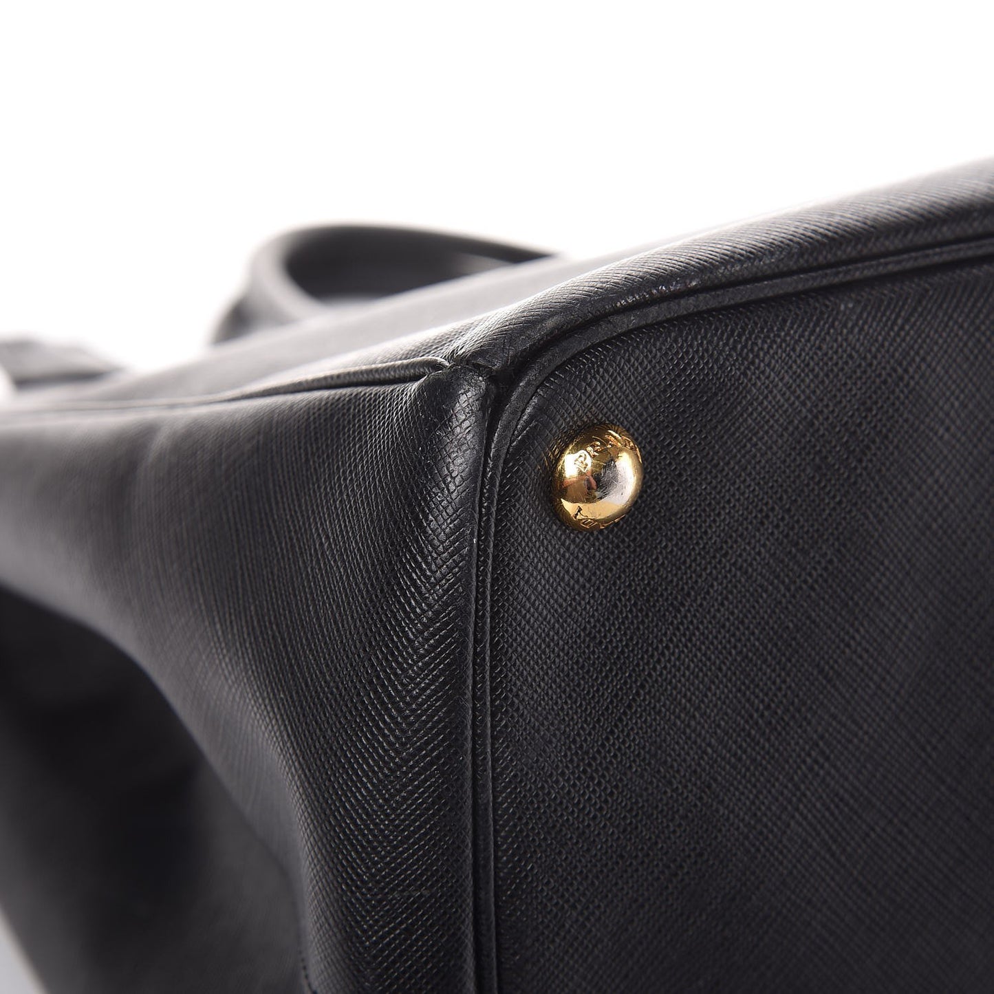 Saffiano Lux Extra Large Galleria Double Zip Tote Black