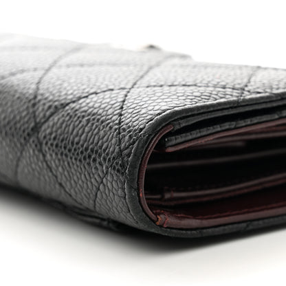 Chanel Caviar Quilted Large Flap Wallet Black 12 of 14