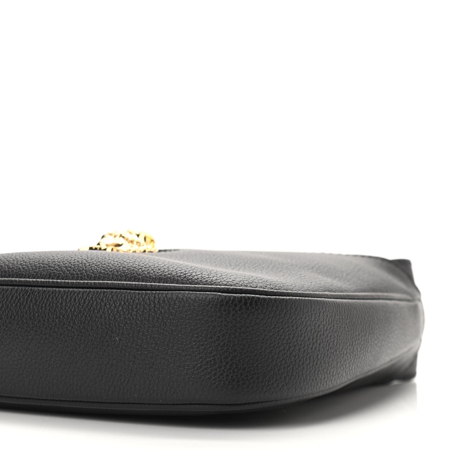 Calfskin La Medusa Small Hobo Crossbody Black