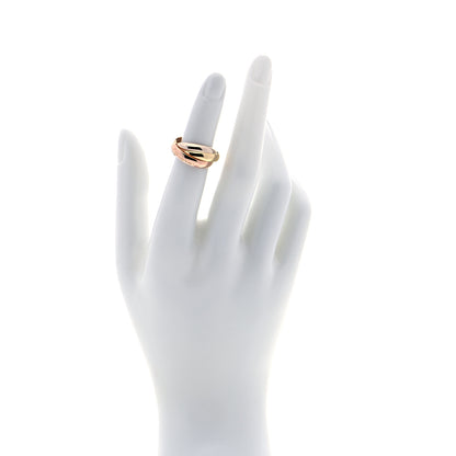 Cartier 18K Pink Yellow White Gold Classic Les Must De Cartier Trinity Ring 50 5.25 2 of 6