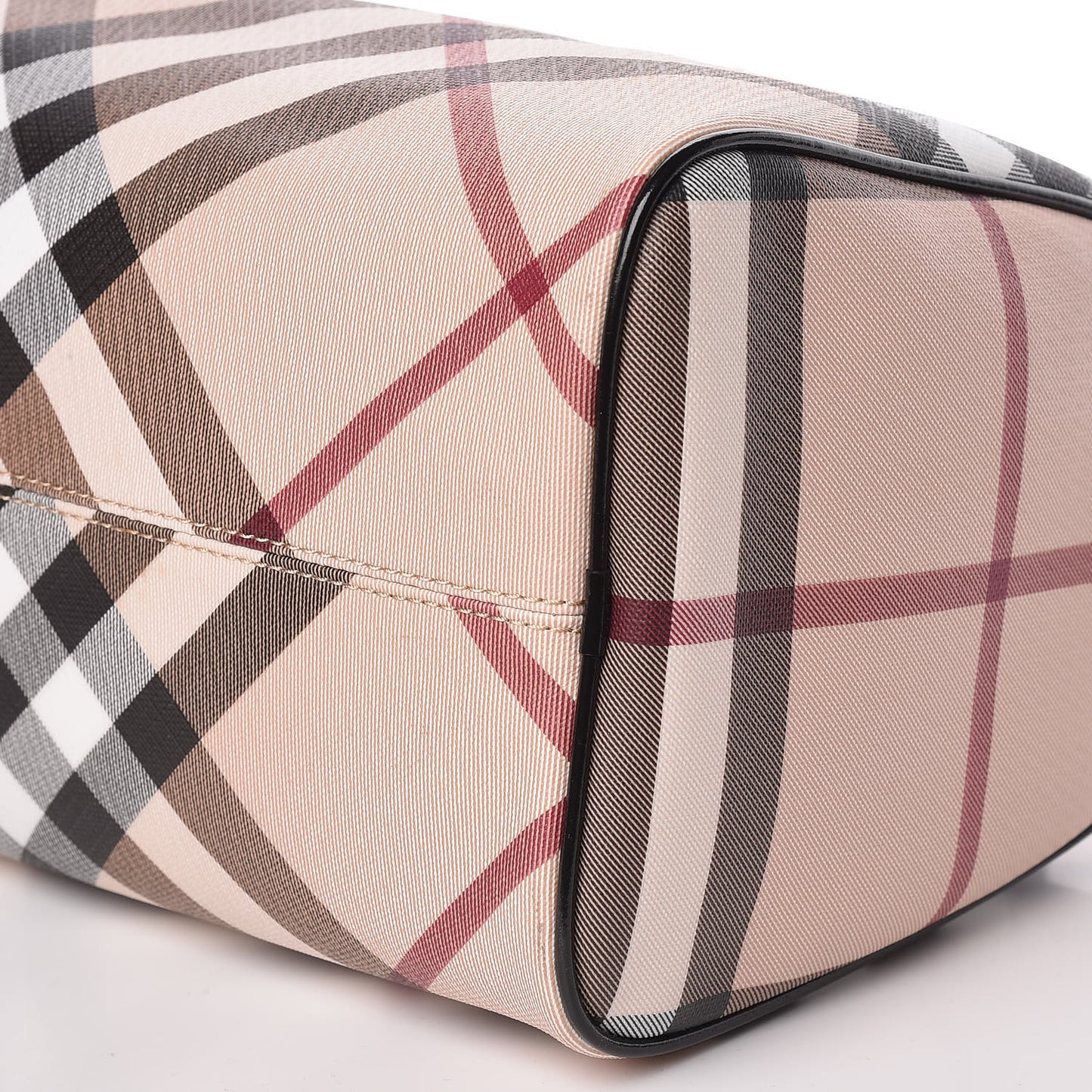 Supernova Check Small Chester Bowling Bag Black