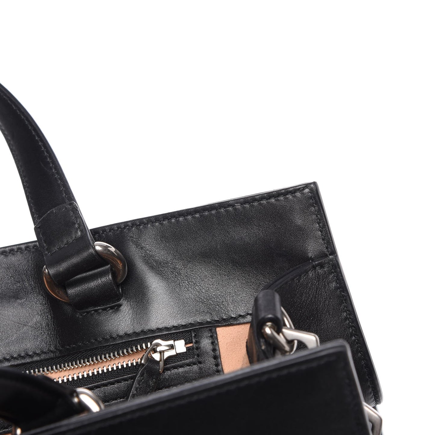 Calfskin Web Stripe Large Dionysus Tote Bag Black