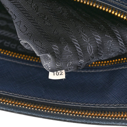 Prada Saffiano Medium Galleria Double Zip Tote Baltico 7 of 13