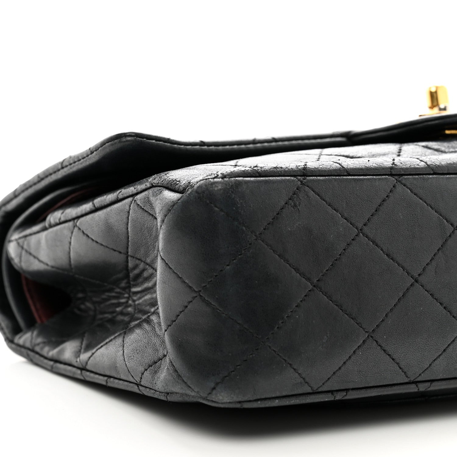 Chanel Lambskin Quilted Medium Double Flap Black 9 of 14
