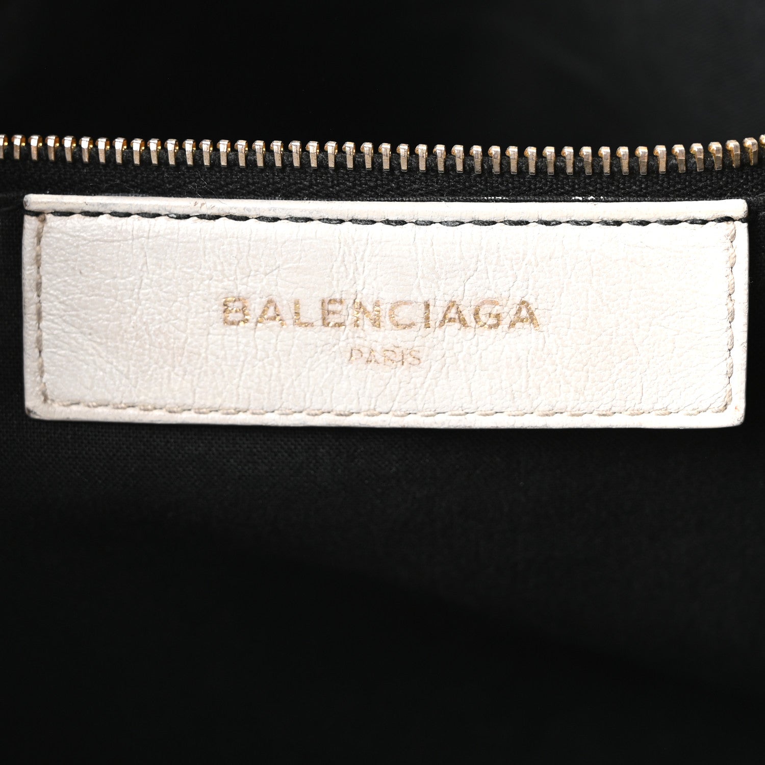 Balenciaga Chevre Gold Metallic Edge Hardware City White 6 of 10