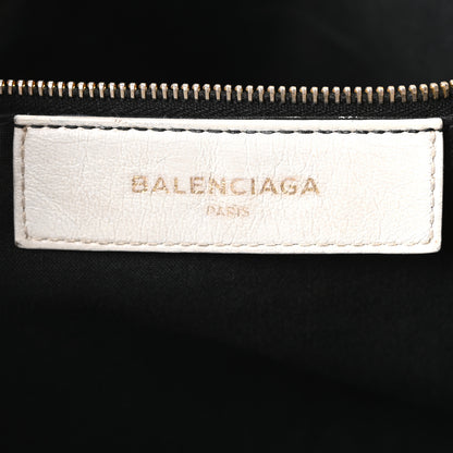 Balenciaga Chevre Gold Metallic Edge Hardware City White 6 of 10