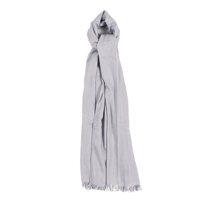 Hermes Cashmere Silk New Libris Stole Gris Nuage 1 of 3