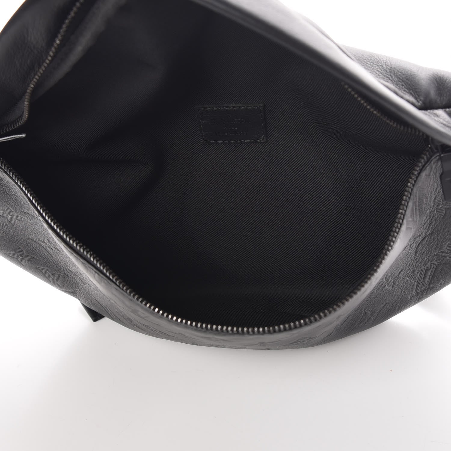Louis Vuitton Calfskin Monogram Shadow Discovery Bumbag Black 7 of 8