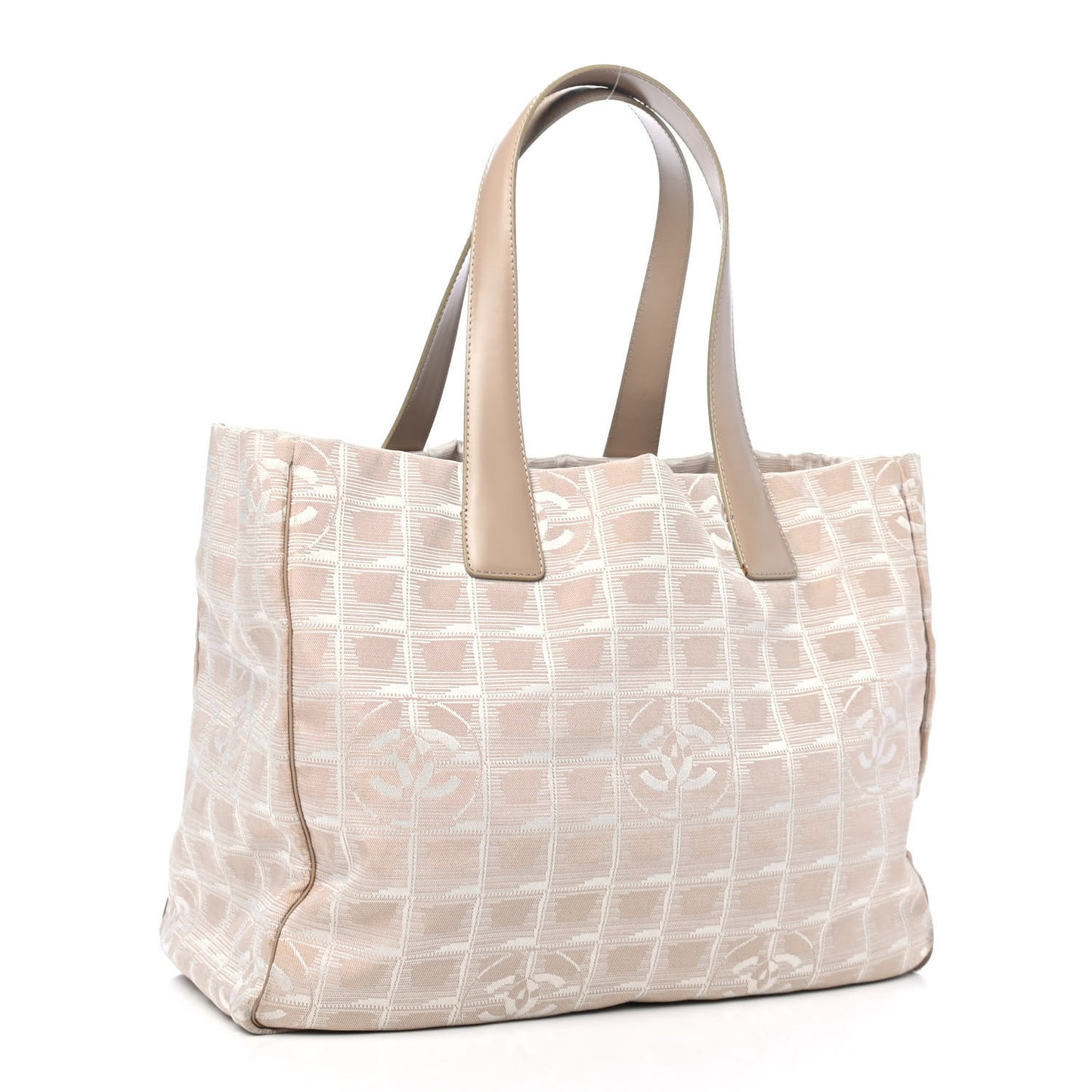 Nylon Medium Travel Tote Beige