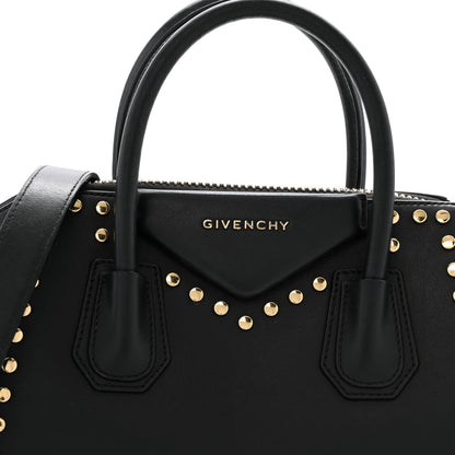 Givenchy Smooth Calfskin Small Studded Antigona Black 8 of 16