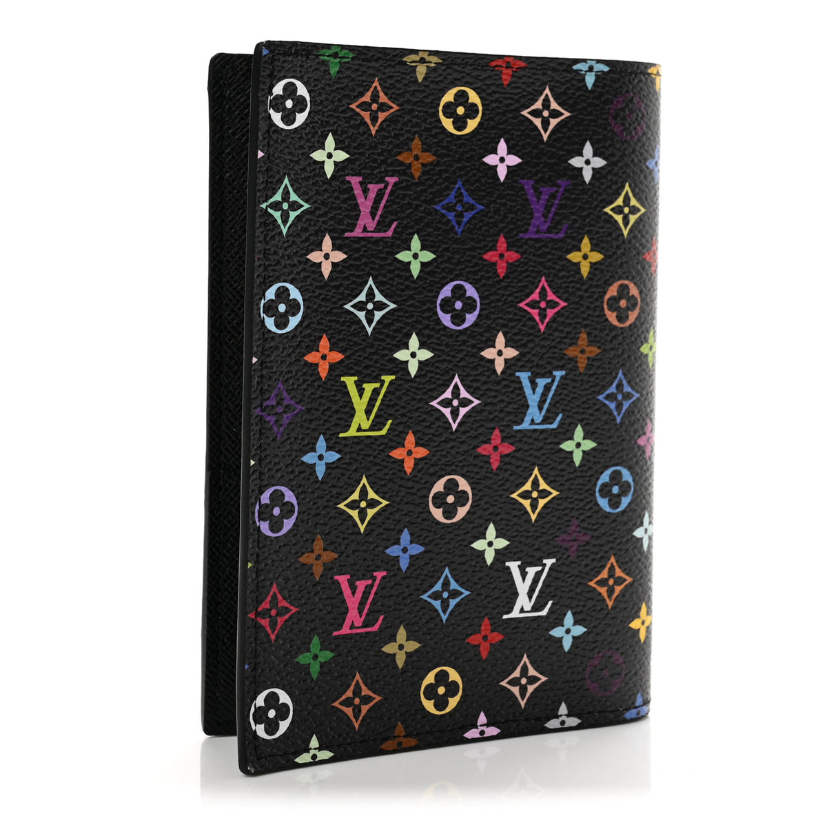 LV X TM Monogram Multicolor Passport Cover Black