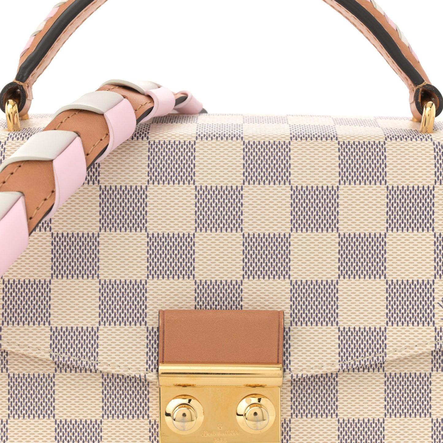 Damier Azur Braided Croisette Rose
