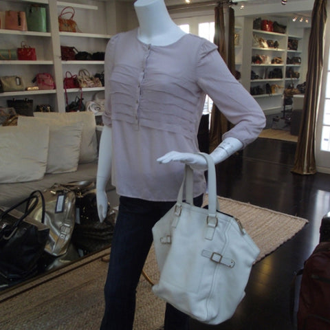 Large Downtown Tote Ivory