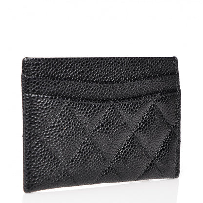 Chanel Caviar Quilted Card Holder Black 3 of 7