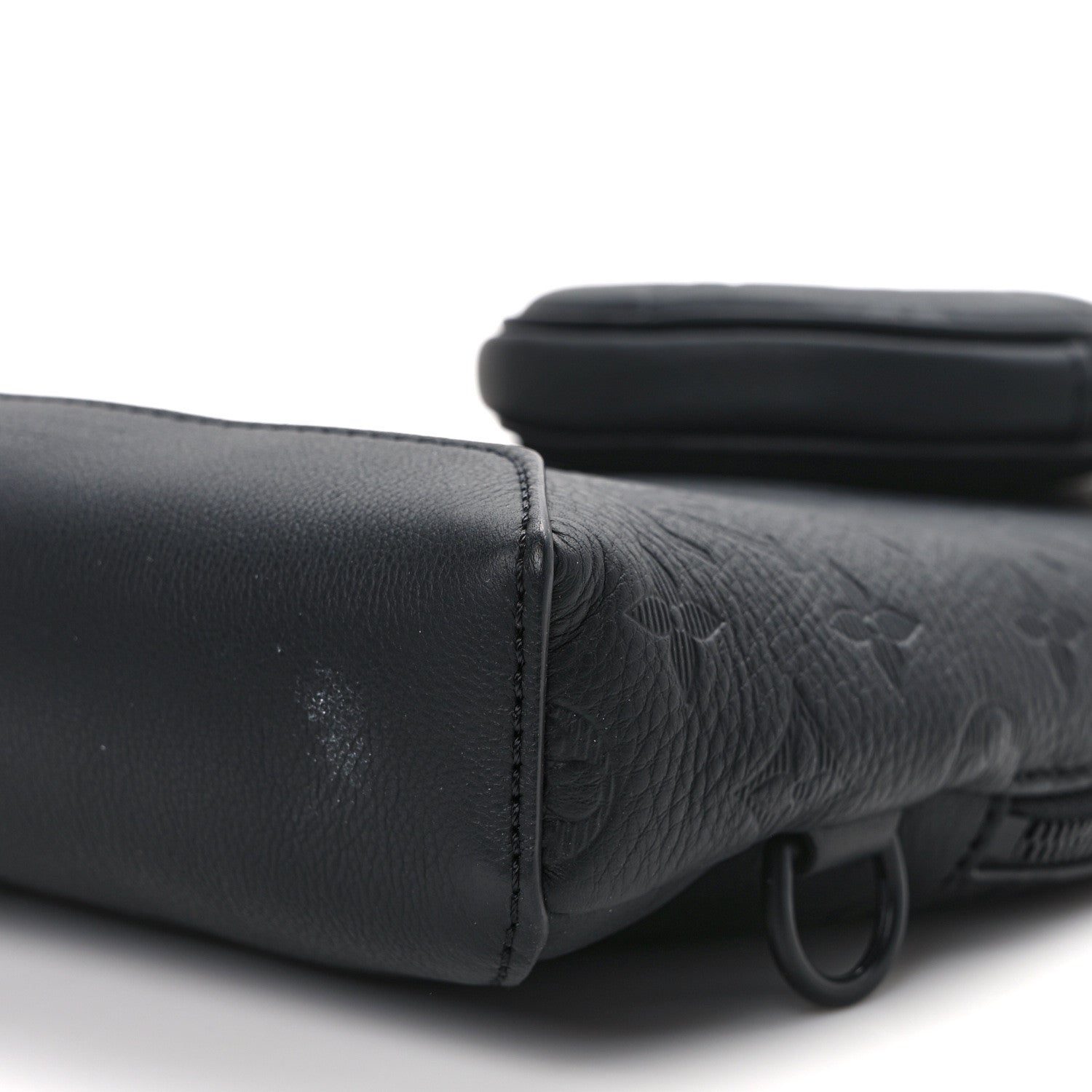 Louis Vuitton Calfskin Shadow Monogram Duo Slingbag Black 9 of 11