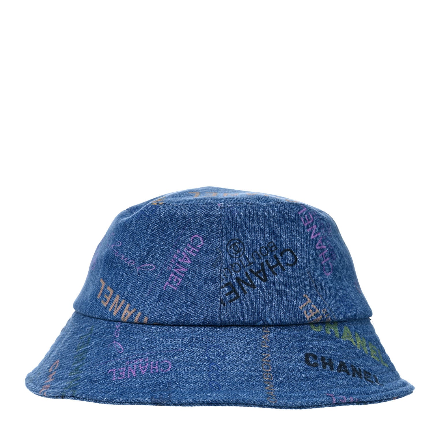 Chanel Denim Mood Cloche Bucket Hat M Blue 3 of 9