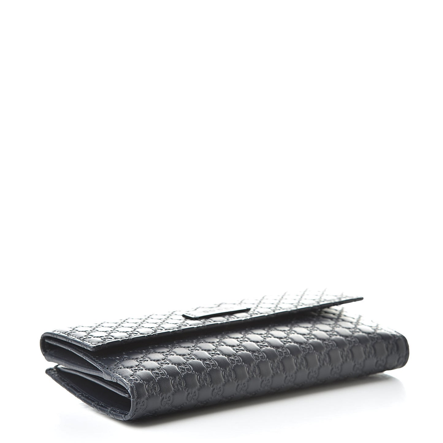 Microguccissima Continental Flap Wallet Navy