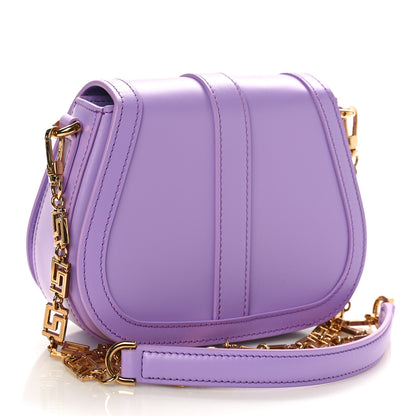 Versace Calfskin Small Greca Goddess Shoulder Bag Lilac 2 of 8