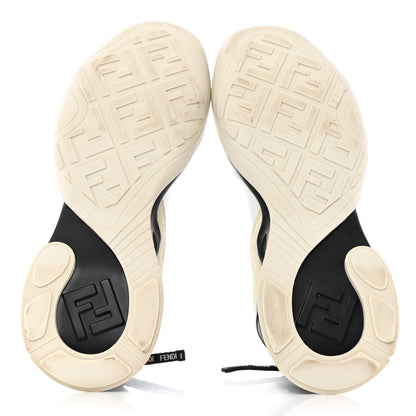Fendi Vernice High-Tech Womens FFluid Zip Up Sneakers 36.5 White Black 5 of 12