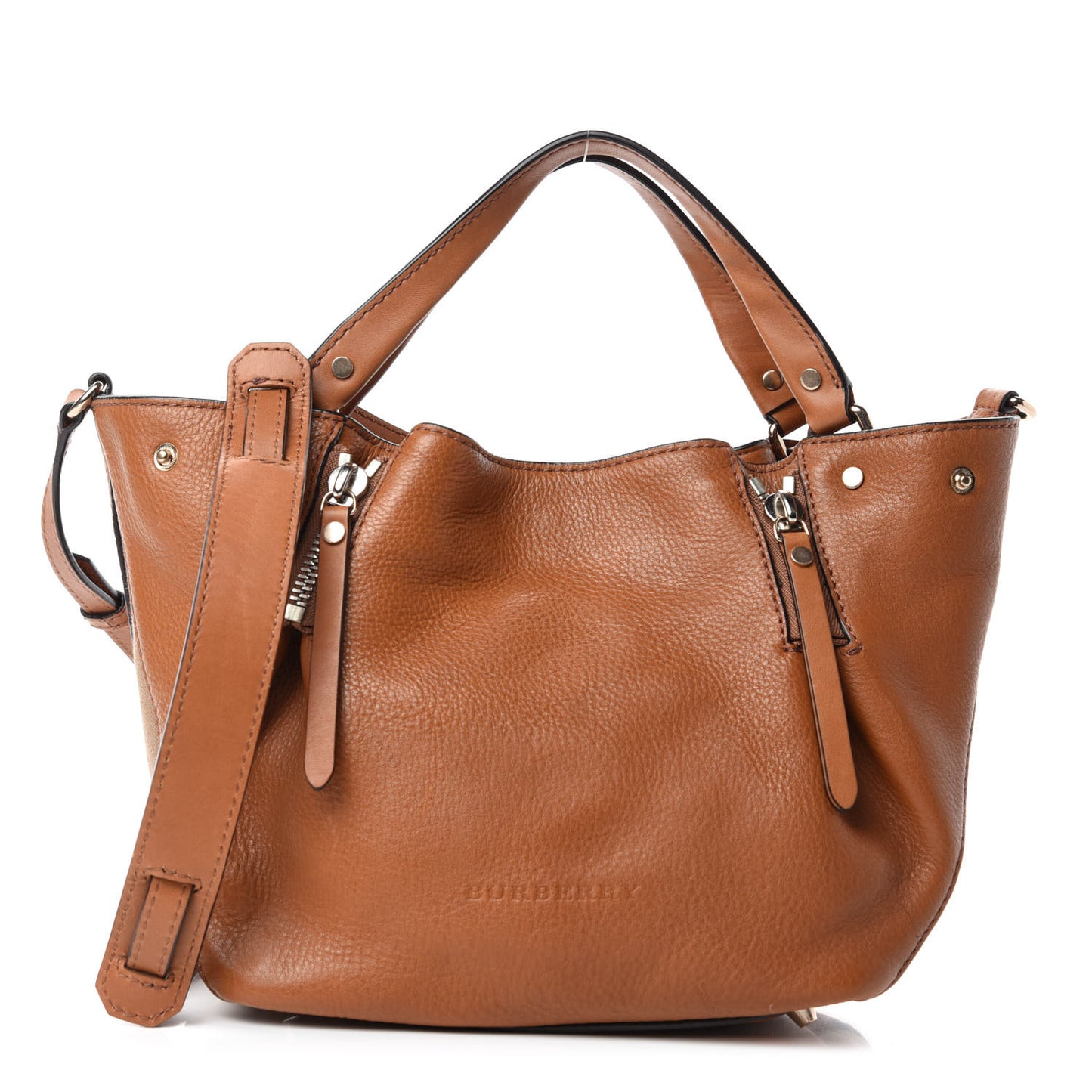 Brit Calfskin House Check Medium Maidstone Saddle Brown