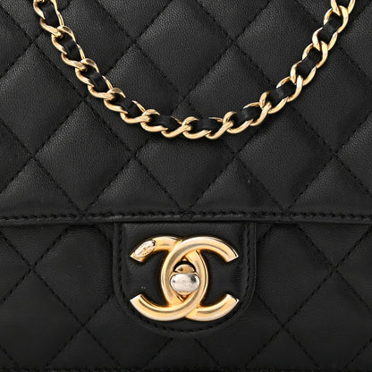 Chanel Lambskin Quilted Medium Crossing Times Flap Black 8 of 15