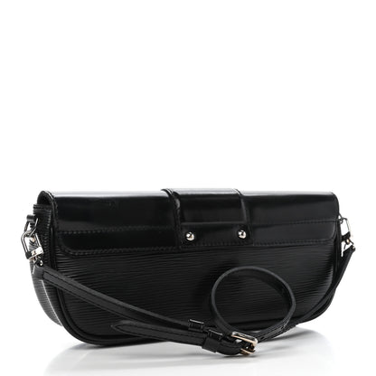 Louis Vuitton Epi Montaigne Clutch Black 2 of 4