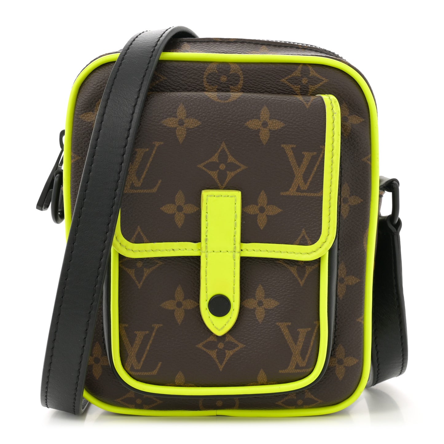 Monogram Macassar Christopher Wearable Wallet Fluorescent Yellow