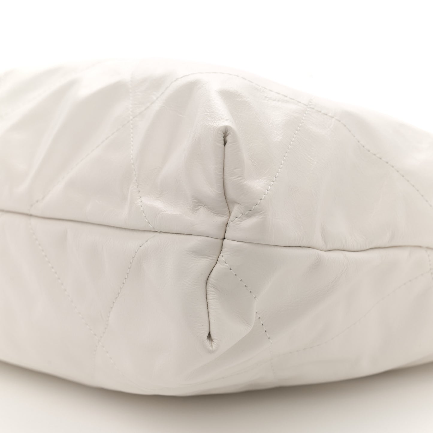 Calfskin Quilted Chanel 22 White