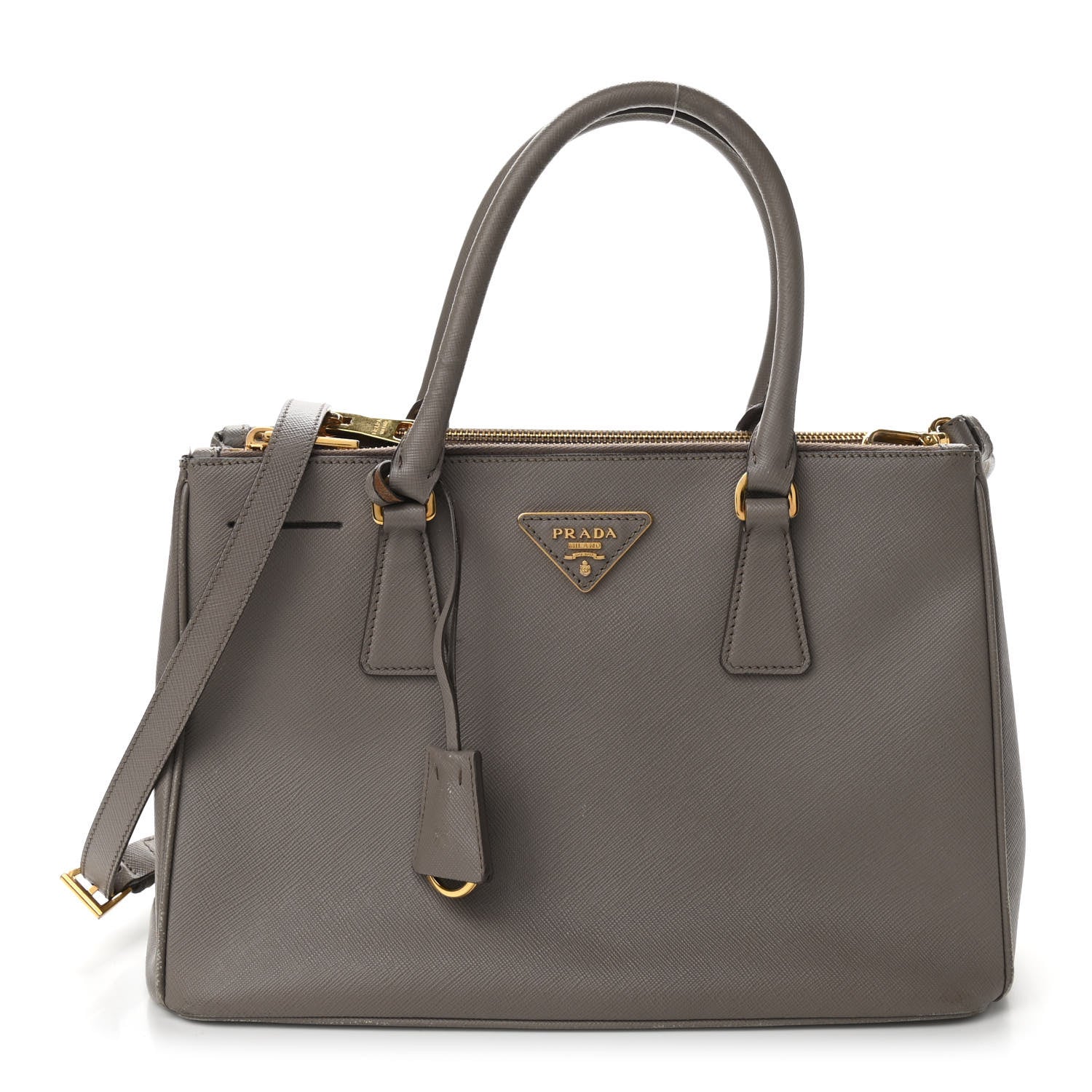 Prada Saffiano Medium Galleria Double Zip Tote Argilla 1 of 12