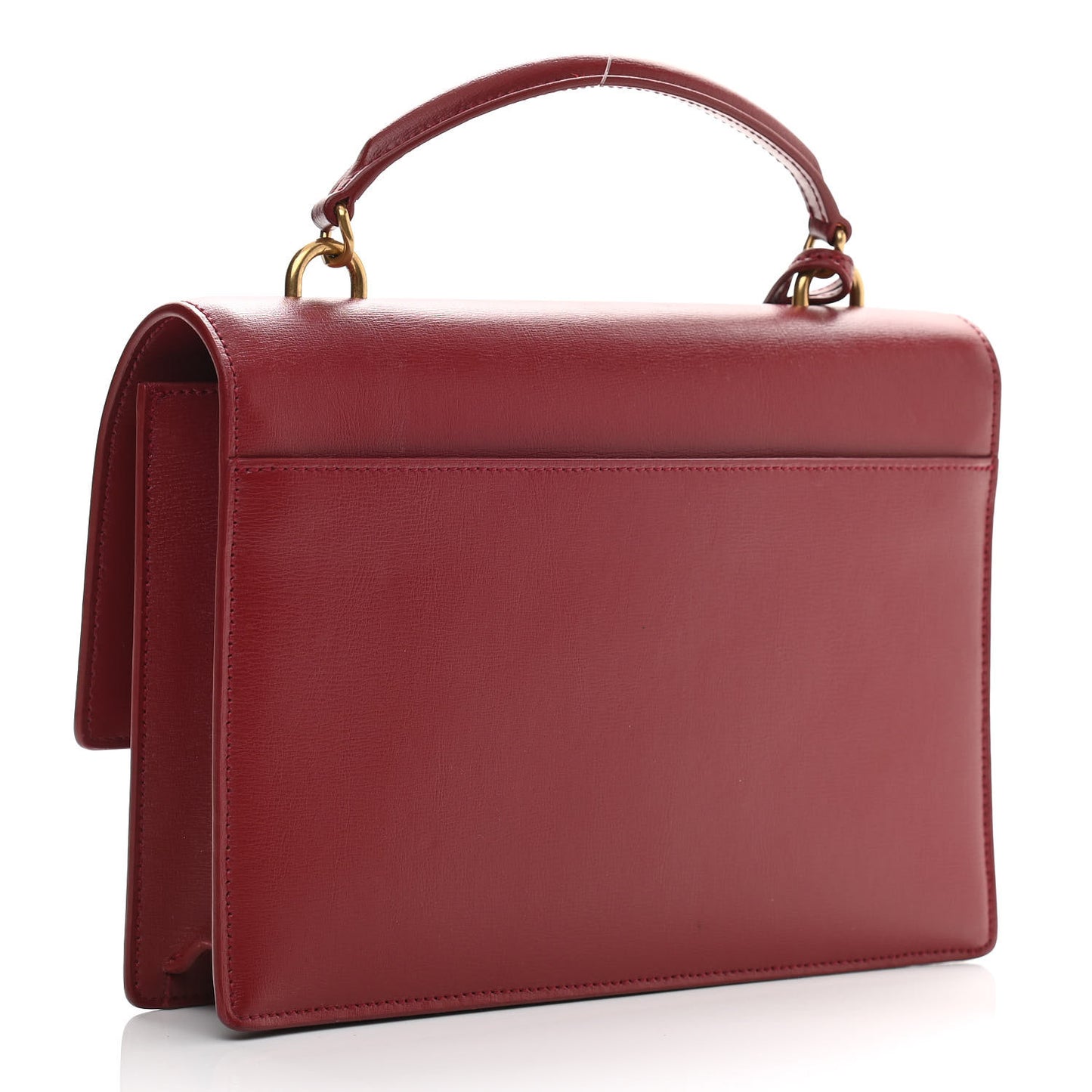 Smooth Calfskin Medium Monogram Sunset Satchel Rouge Opyum