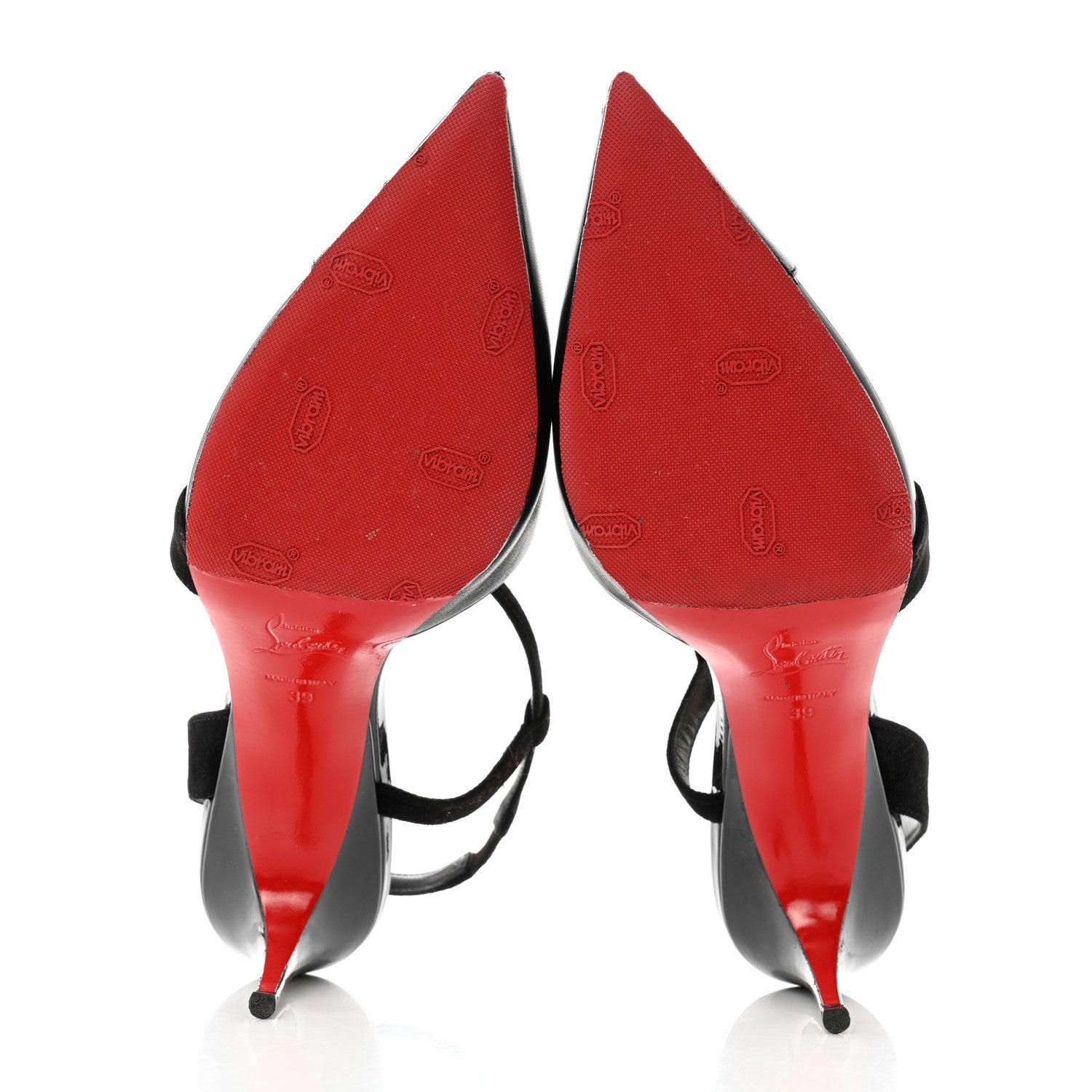 Christian Louboutin Nappa Patent Platina Pumps 39 Black 5 of 9