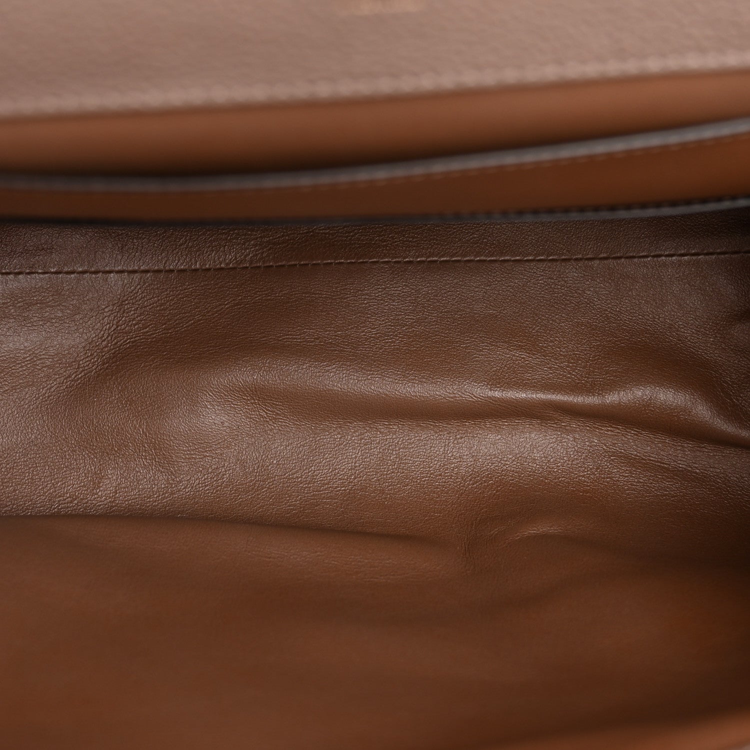 Salvatore Ferragamo Calfskin Large Studio Bag Caraway Seed 6 of 13