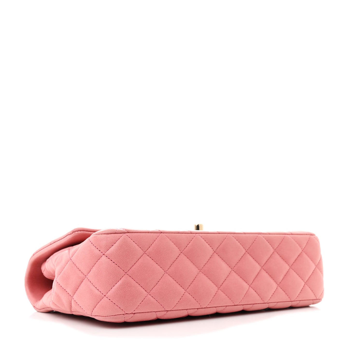 Lambskin Quilted Valentine Charms Medium Single Flap Pink