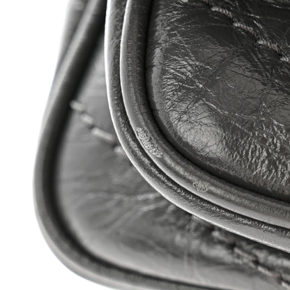 Saint Laurent Crinkled Calfskin Matelasse Monogram Baby Niki Chain Satchel Storm 11 of 13
