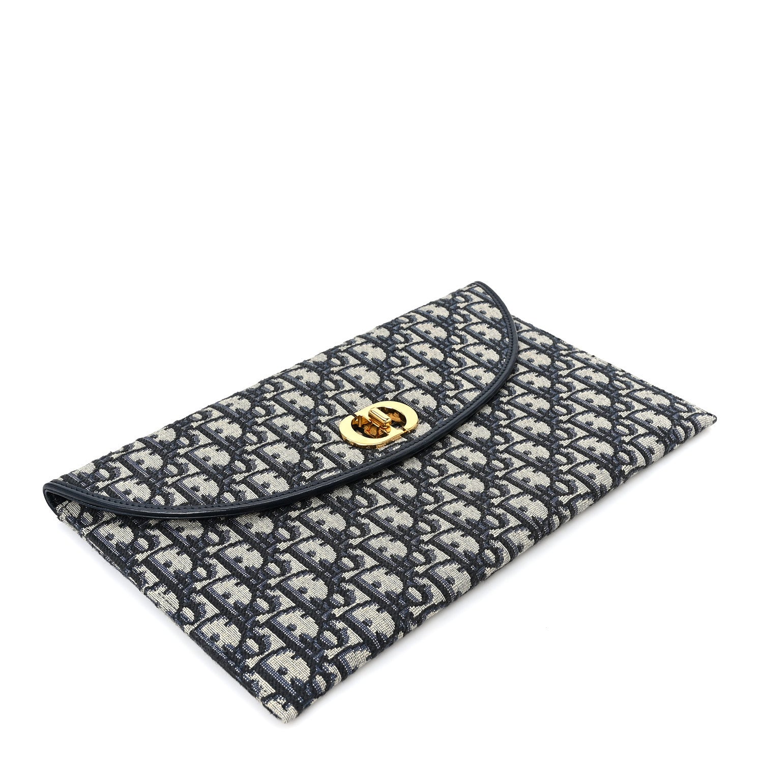 Christian Dior Oblique 30 Montaigne Avenue Pouch With Flap Blue 4 of 8