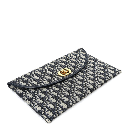 Christian Dior Oblique 30 Montaigne Avenue Pouch With Flap Blue 4 of 8