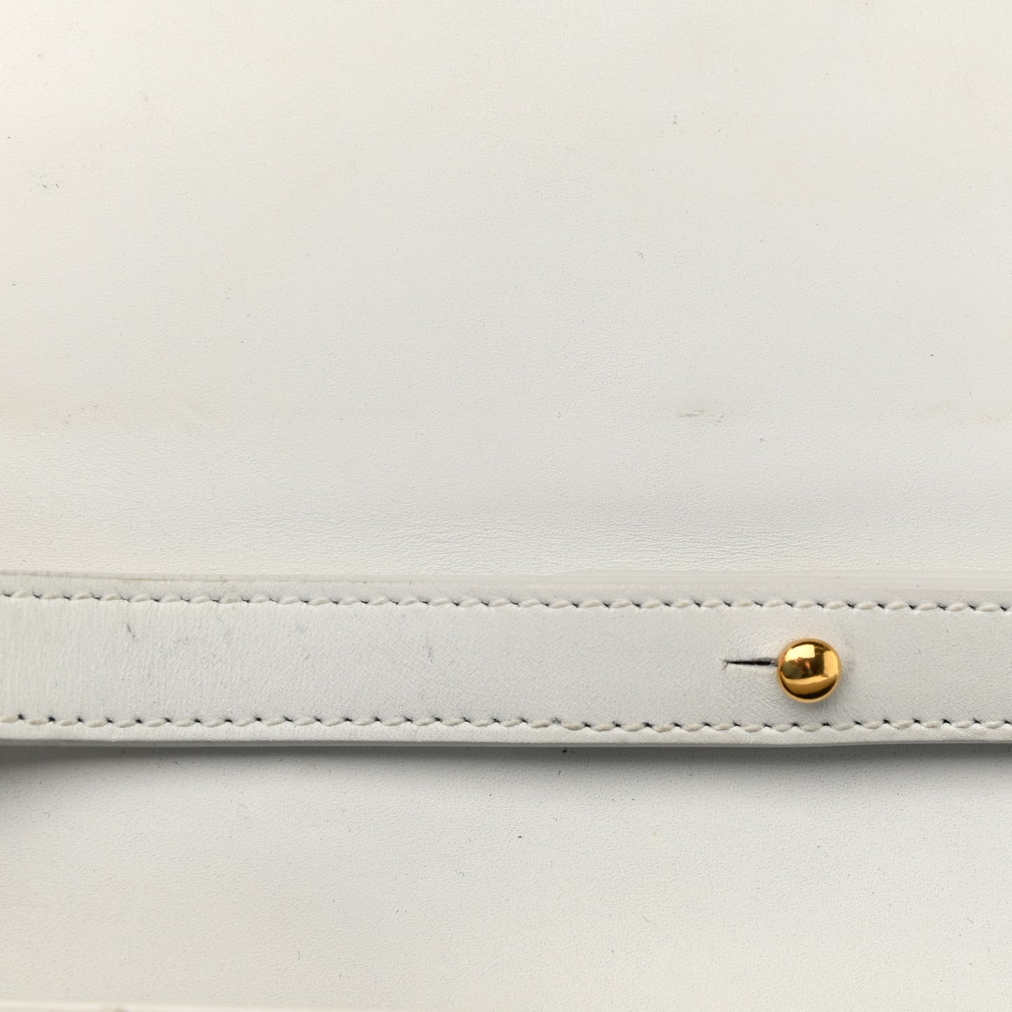 Calfskin Monogram Chevron Shoulder Bag Crema Soft