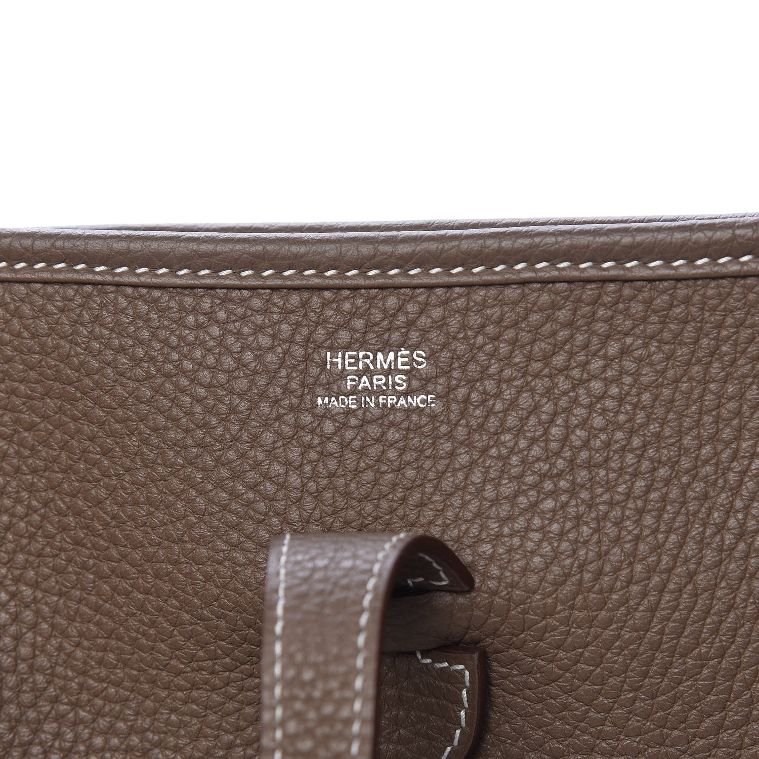 Hermes Taurillon Clemence Evelyne III PM Etoupe 6 of 12