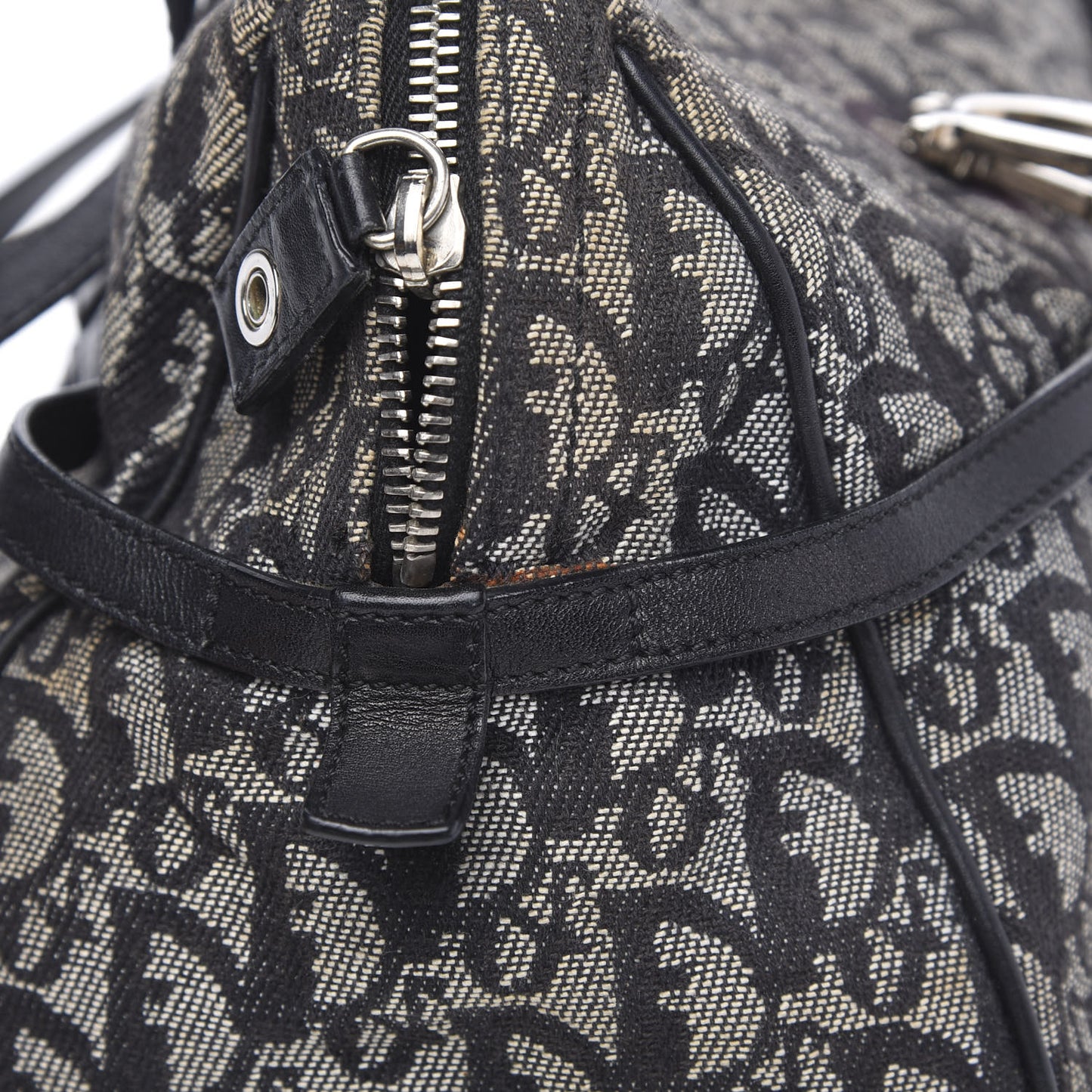 Denim Monogram Charms Shoulder Bag Blue