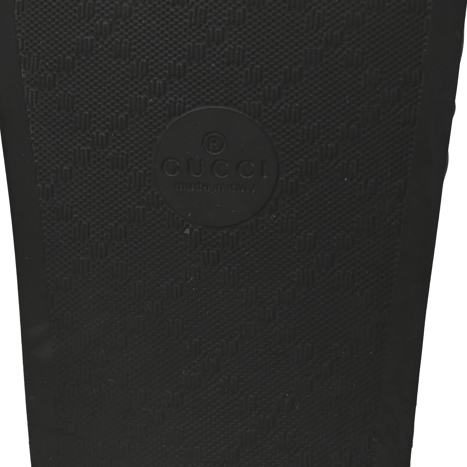 Gucci Rubber Matelasse Womens Slide Sandals 39 Black 7 of 7