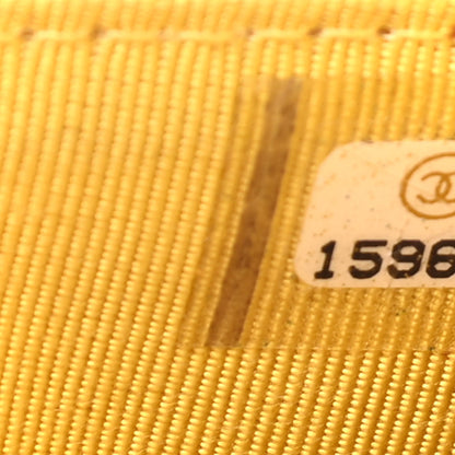 Chanel Lambskin Quilted Wallet on Chain WOC Yellow 8 of 10