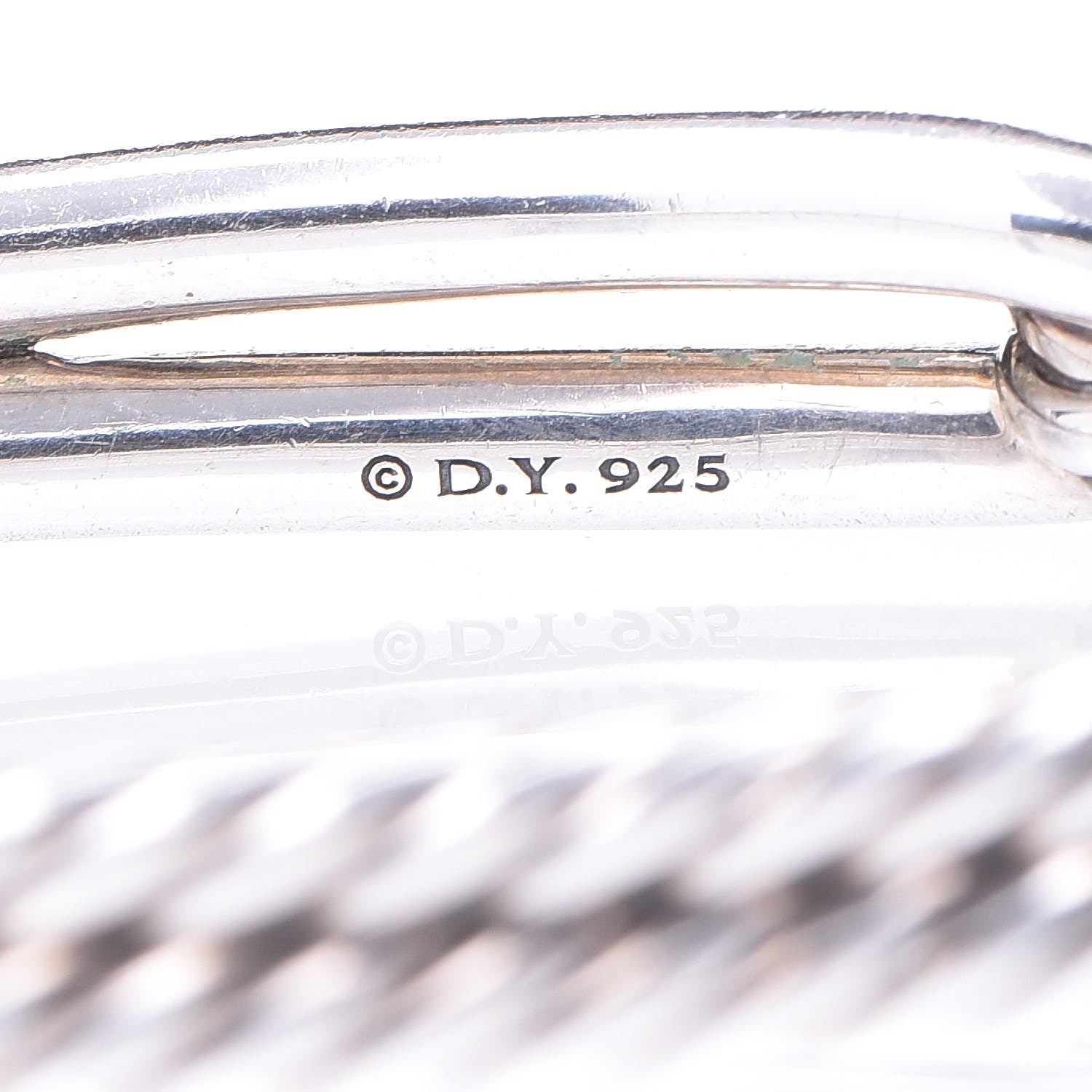 David Yurman Sterling Silver 10mm Single Loop Labyrinth Bracelet 4 of 5