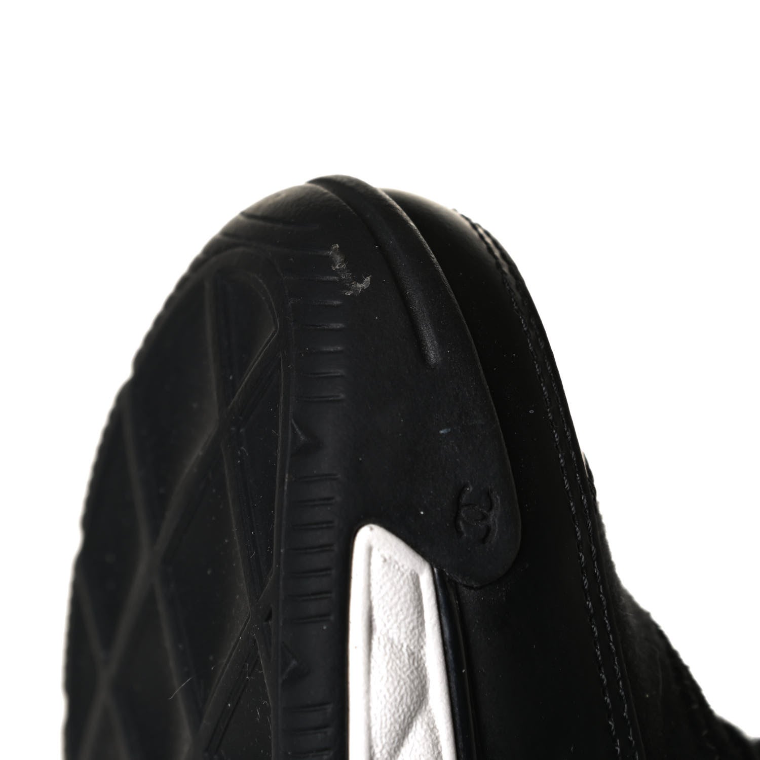 Chanel Velvet Calfskin Mixed Fibers CC Sneakers 37 Black 11 of 13