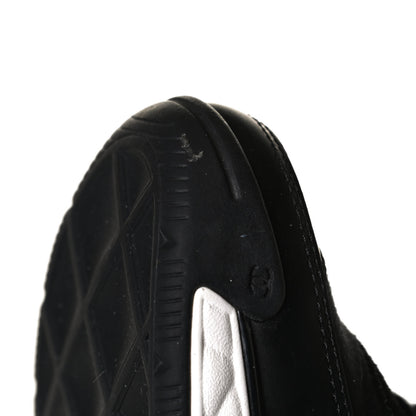 Chanel Velvet Calfskin Mixed Fibers CC Sneakers 37 Black 11 of 13